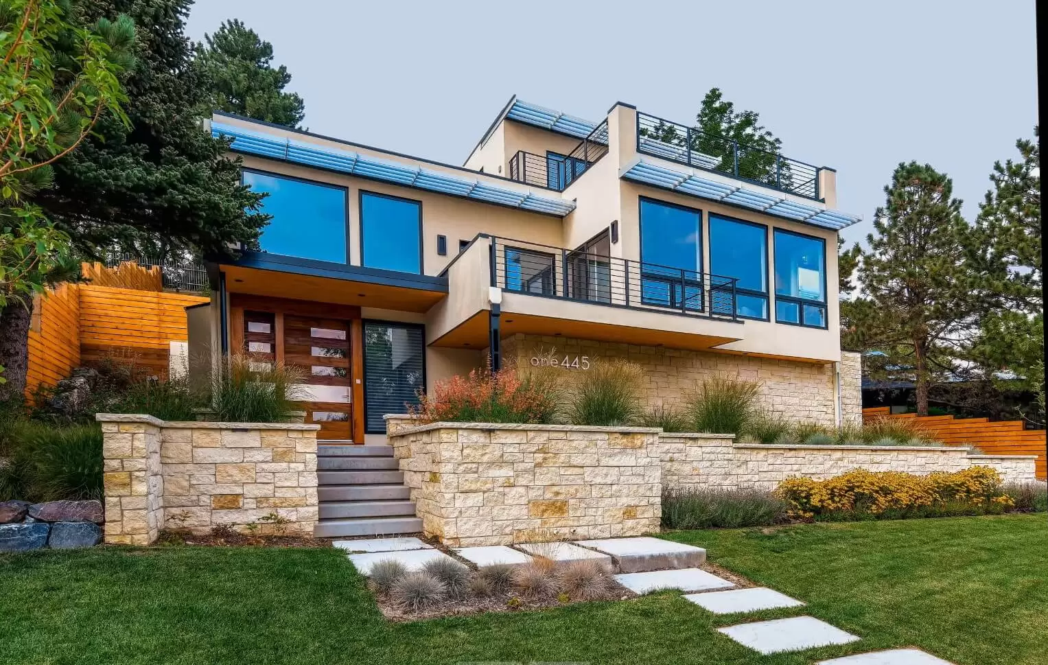 A residential landscape design by Green Landscape Solutions in Boulder County.