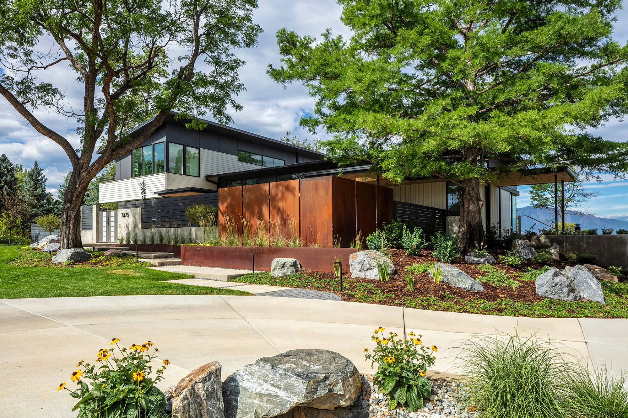 A residential landscape design by Green Landscape Solutions in Boulder County.